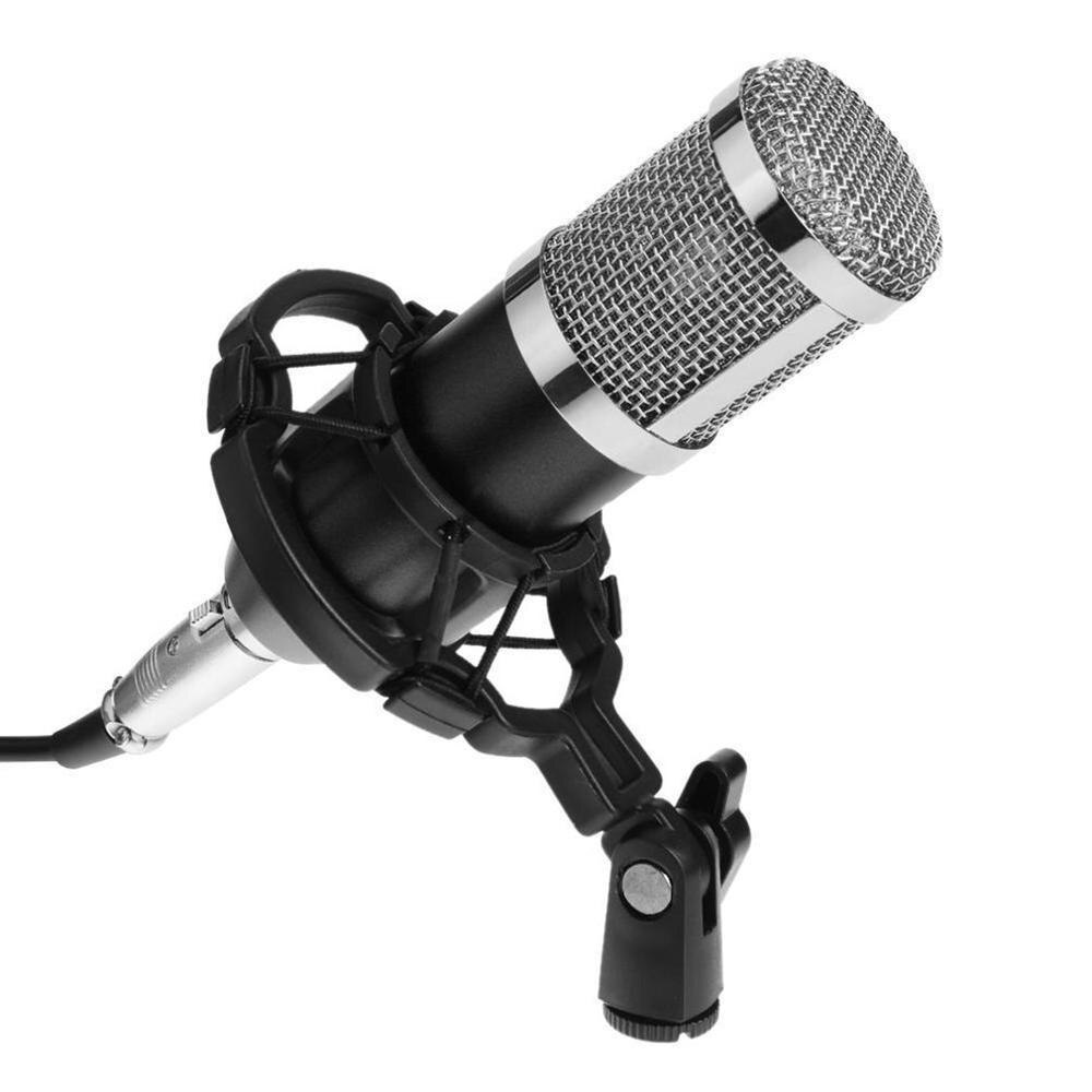 Dynamische Condensator Microfoon Sound Studio Audio-opname Mic Met Shock Mount Voor Omroep Ktv Zingen BM800: Default Title