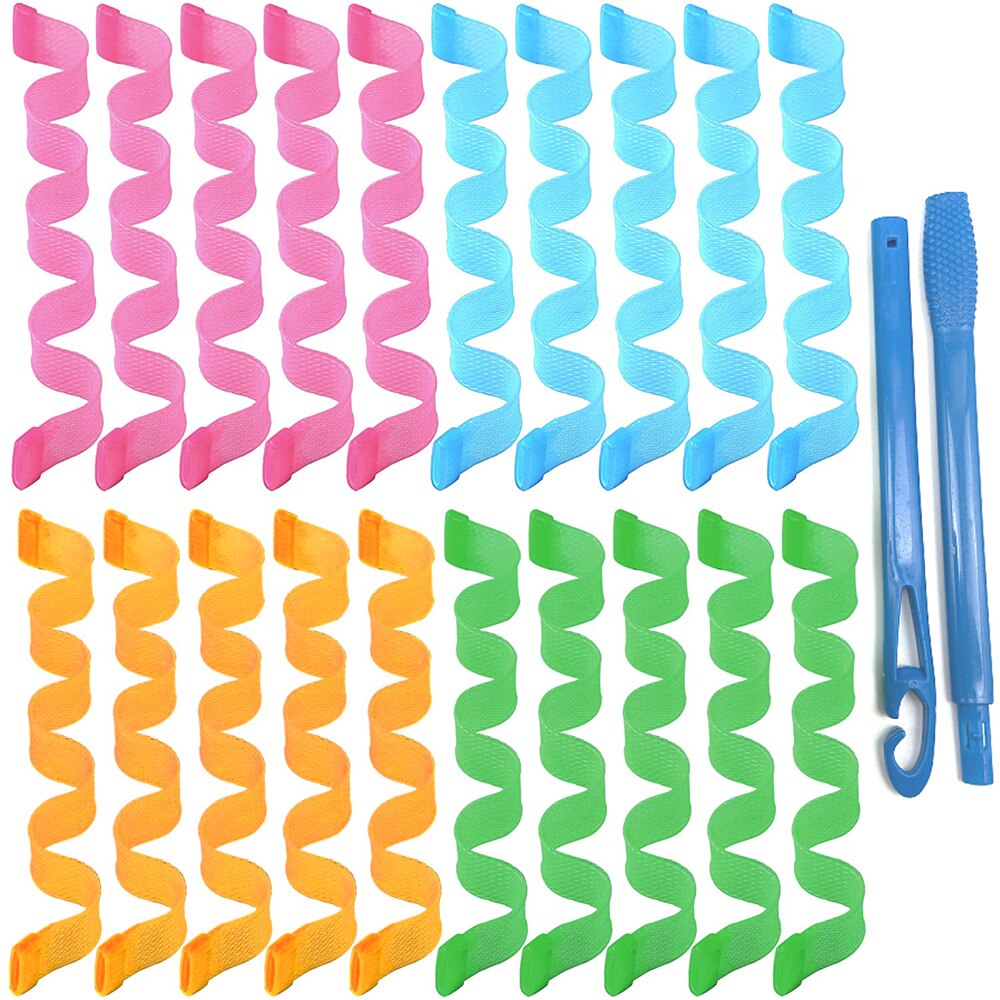 12 Stuks Magic Hair Curler Heatless Haar Rollen Wave Formers Krultang Loop Schoonheid Kapsel Roller Sticks Make Hair Styling Tools