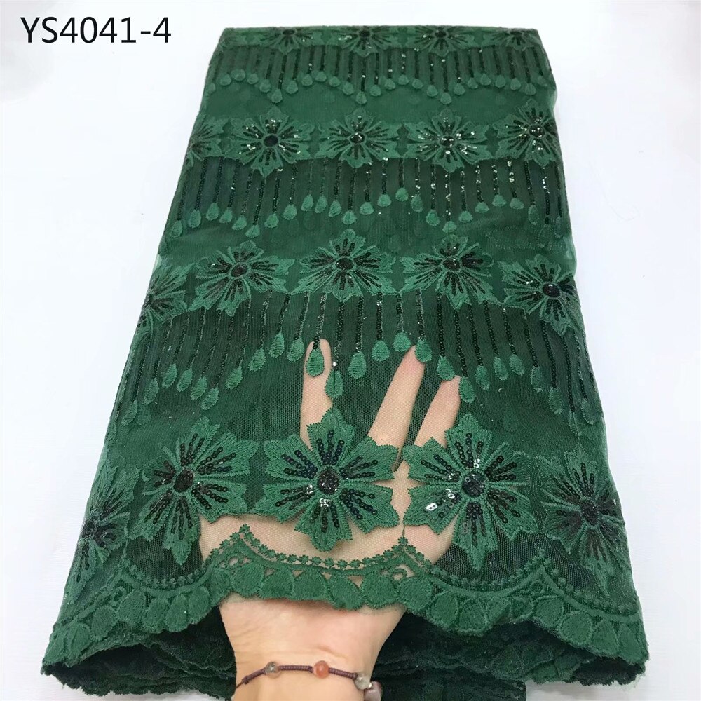 Color blanco, , tela de encaje de algodón guipur, tela de encaje de 5 yardas,: 130 cm / green
