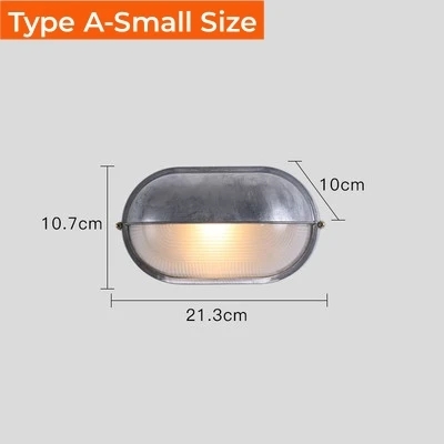 Retro Wand leuchte Industrie Outdoor wasserdicht IP65 grau LED Veranda Lichter Garten Balkon Korridor Außenwand Wand leuchte Beleuchtung: changeable / 4W