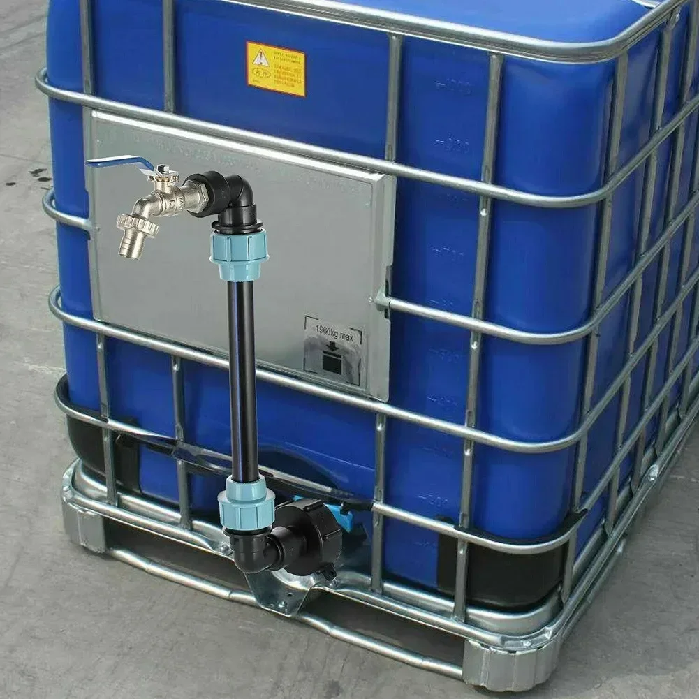Adapter IBC 3/4 Kraan Zwanenhals Adapter Grove Draad Fittings IBC 3/4 "Tap Regenwatertank S60x6 Container