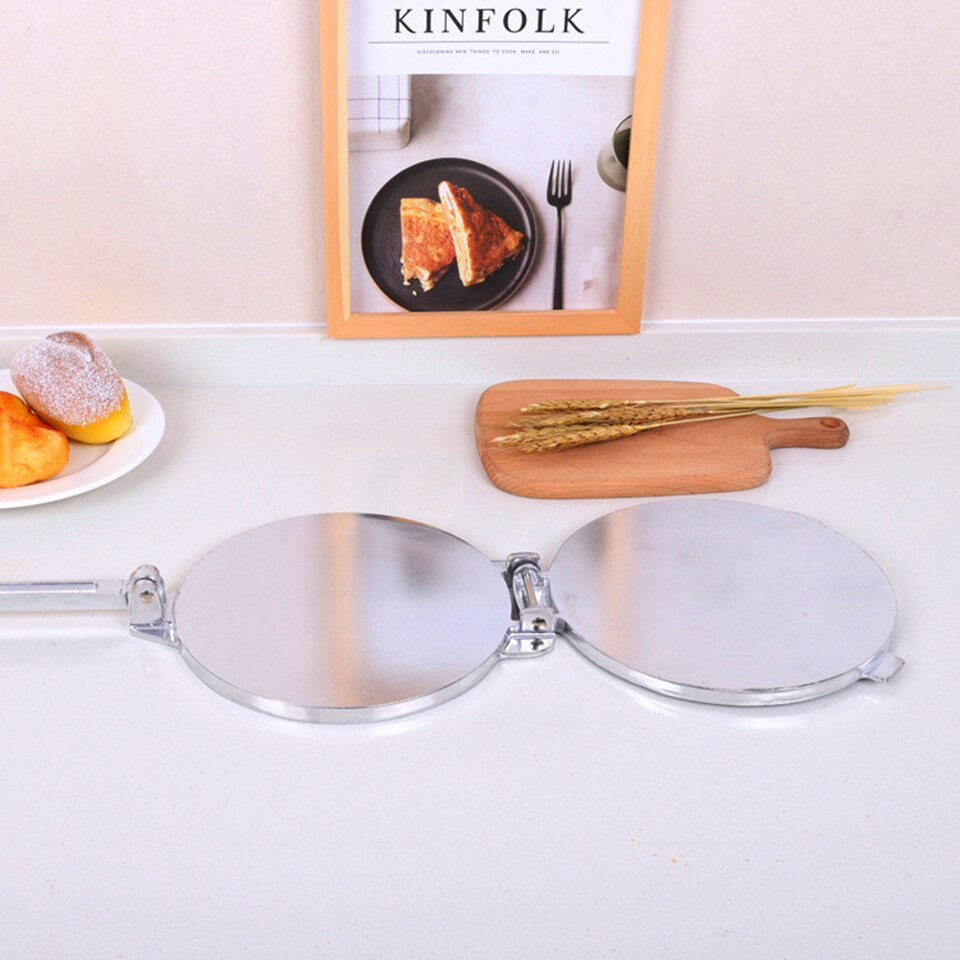 Msjo 20cm Kitchen Press Bakeware Tools Aluminum Alloy Mexican Tortilla Press Grinding Dough Making Pancake Shaping Tools