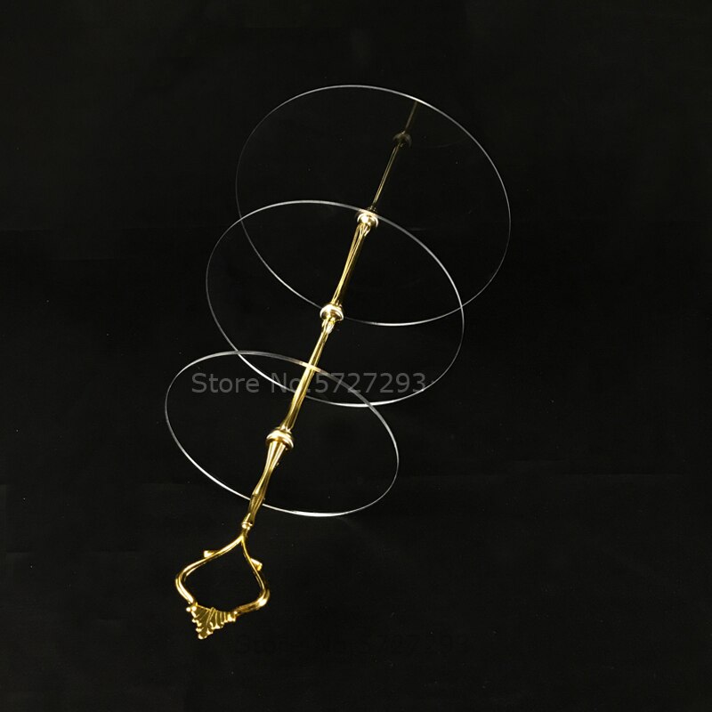 3 tier clear acrylic hanging cake stand afternoon tea wedding plates party tableware tray display rack case decorating tools