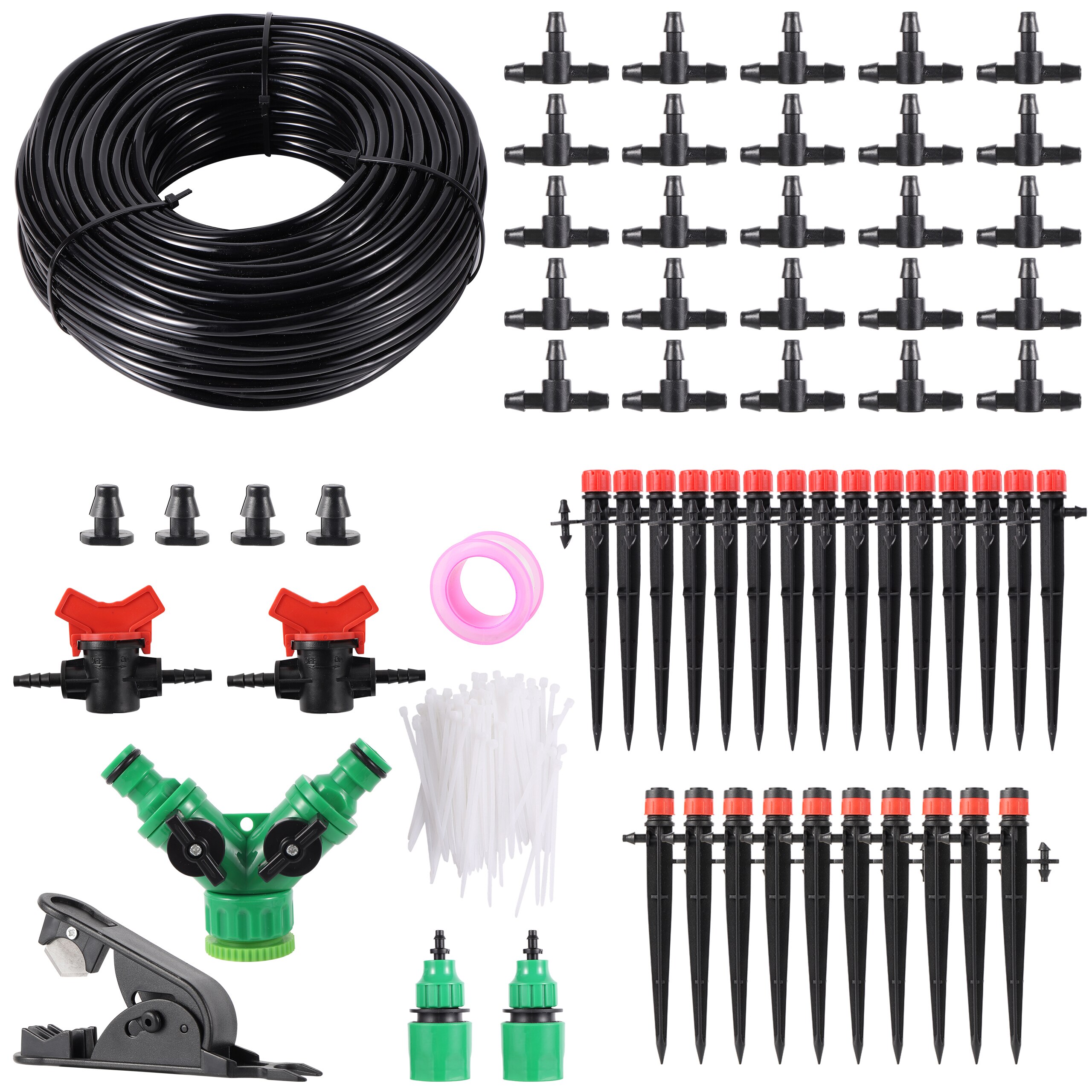 Garden Watering System 10M 15M 20M 25M Adjustable Self Automatic Watering Drip Irrigation Kit Plants Vegetables Watering Kit