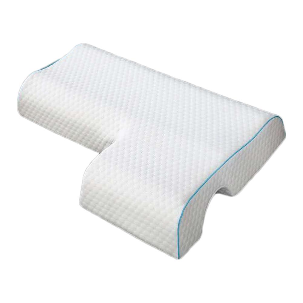 Memory Foam Kussen Boog Ontworpen Ademende Koppels Kussen Comfort Kussen Voor Armsteun Lendensteun: Red
