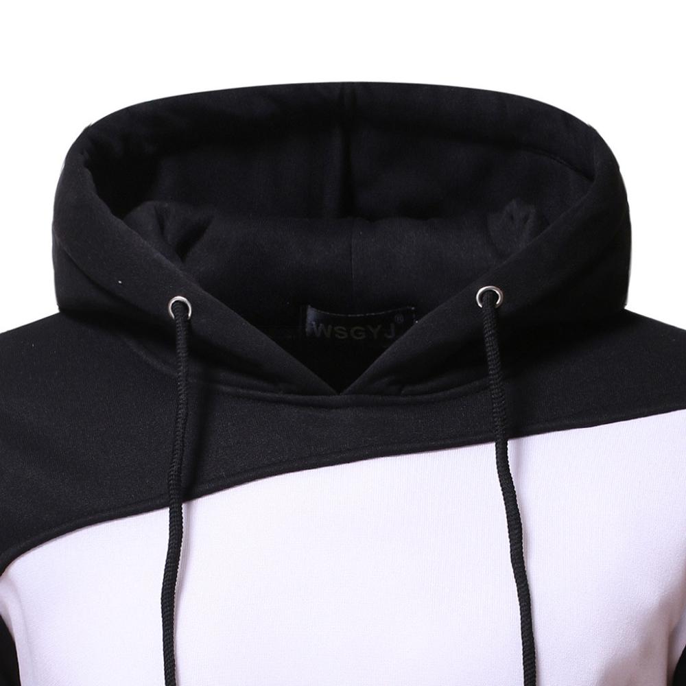 Hoodies Mannen Sudadera Hombre Herfst Lange Mouw Patchwork Capuchon Capuchon Top Uitloper Survetement Homme