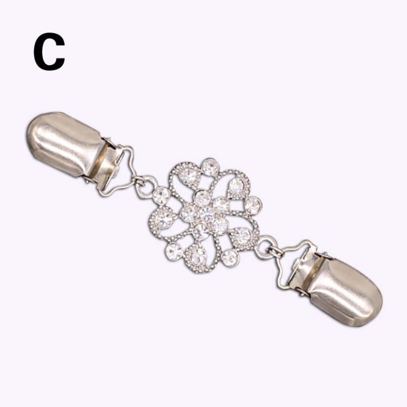 Clip de flores para cárdigan Vintage, abrazadera de costura, adornos, broches, prendedores de ropa de Metal para costura de retales: 3