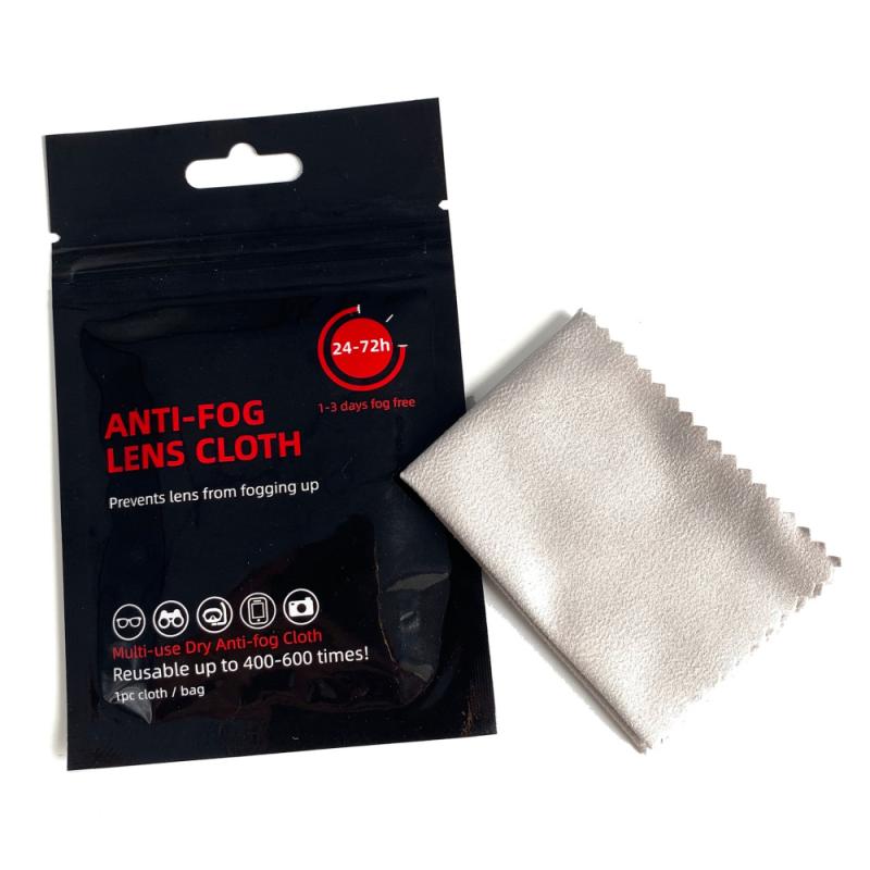 Reusable 48 hours anti-fogging dry wipe anti-fogging agent cloth suitable for wearing masks, defogging agent glasses cloth: 2 pcs