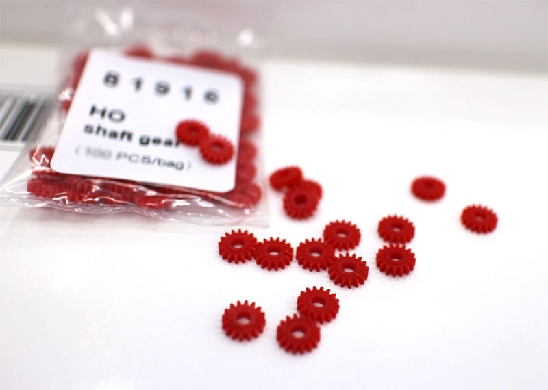 30 PCS 1/87 13-16 Tooth Gear Model Train Ho Scale Electric Gear Axle Accessories: 16 Tooth Gear