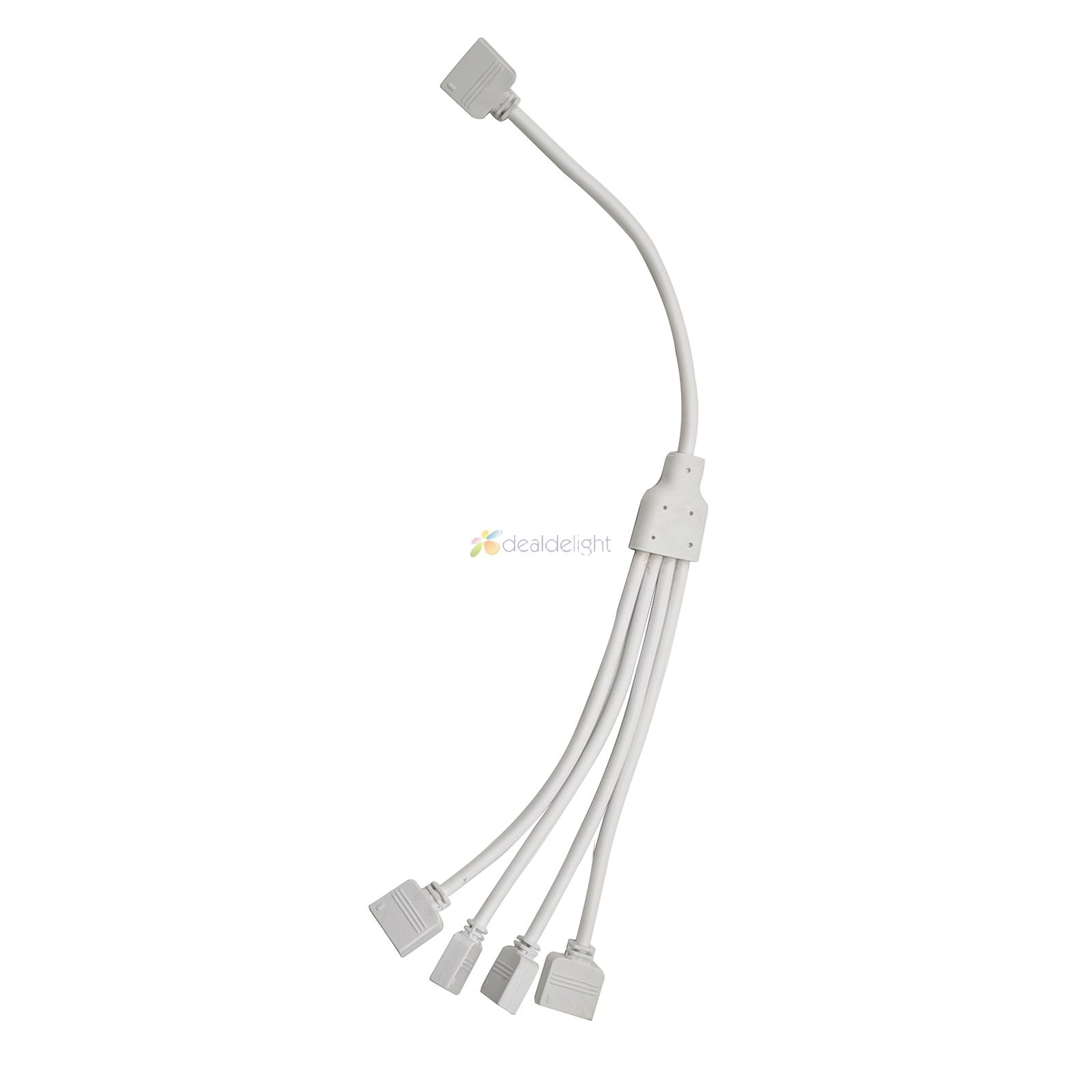 Connecteur séparateur RGBCCT 1 à 2 1 à 3 1 à 4 femelle à femelle, 6 broches, 2.0mm, câble pour bande lumineuse RGB + CCT: 6  Pin 1 to 4
