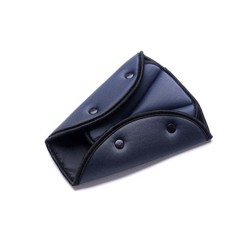 couverture de ceinture de sécurité pour voiture douce réglable enfants ceinture de sécurité fixateur Triangle Anti-rebord pour les ceintures de Protection du cou de l'enfant: Black