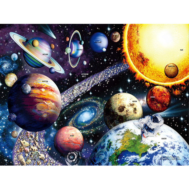 DIY Jigsaw Puzzles 1000 Pieces Assembling Picture Space Travel Landscape Puzzles Toys For Adults Kids Children Home Games