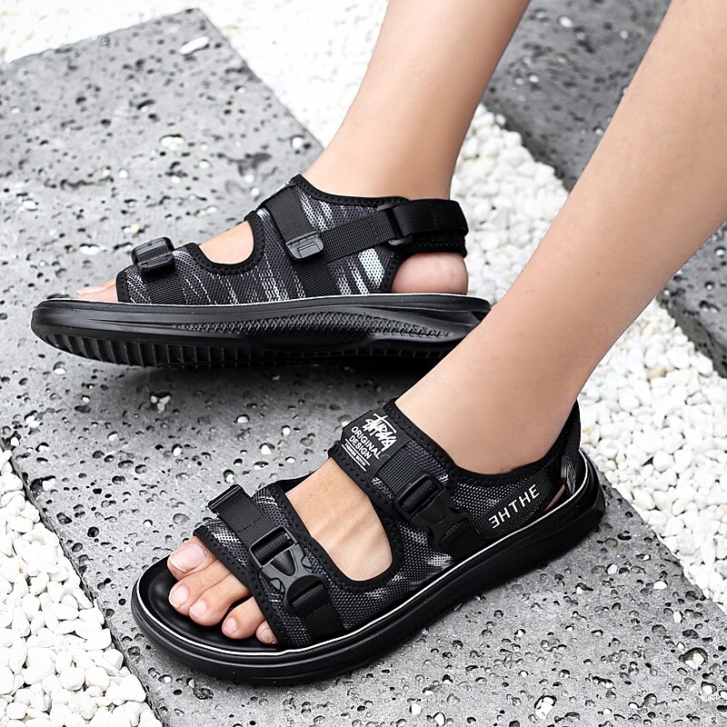 Homme hombre 39 in pour masculina homens chaussures sandales plage grande plage homme été slip romain sandalias samool vietnam décontracté