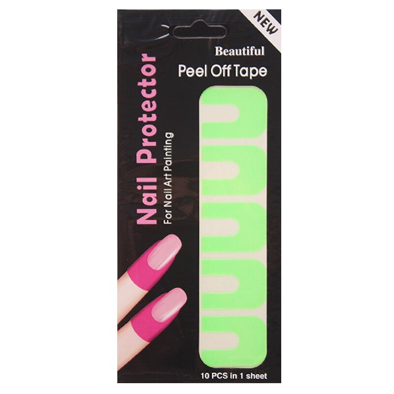 Strippen Tape Anti-Morsen Sticker Nagels Creatieve U-Vormige Vingerafdruk Stickers Vinger Huid Nagellak Stickers: 03