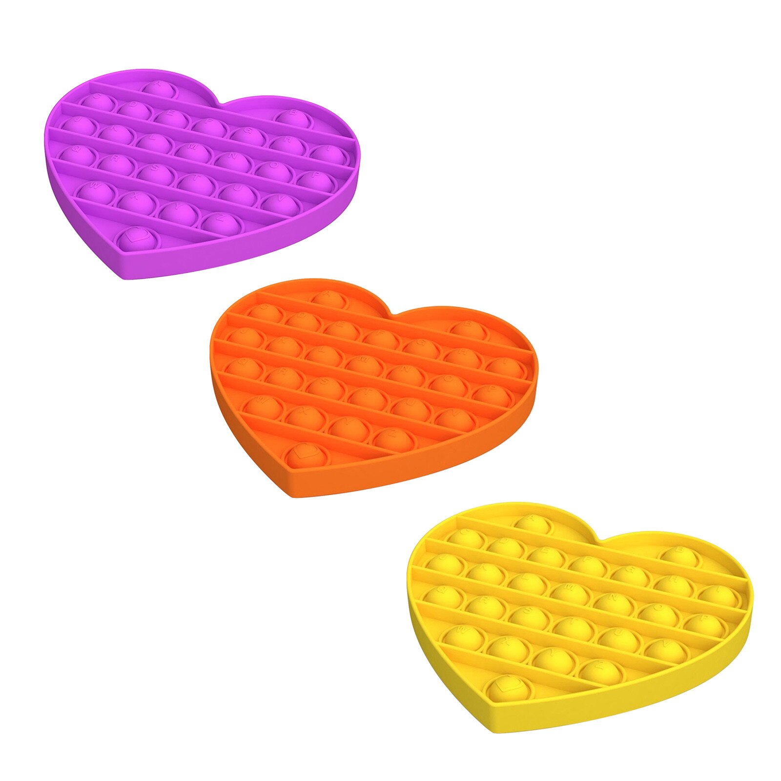 Zabawki antystresowe Bubble Popping gra Push Fidget zabawka sensoryczna śmieszne dorosłe dzieci reliever stres zabawki silikonowe autyzm specjalne potrzeby: E-3PCS
