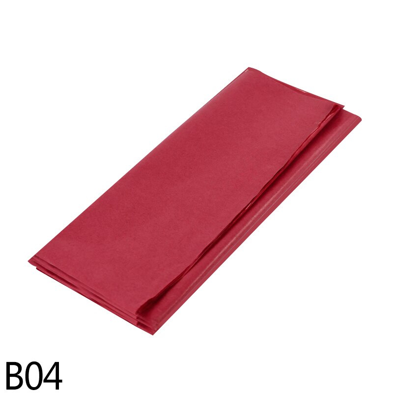 10Pcs 50*60cm Flowers Wrapping Tissue Paper Wine Bouquet Floral Crafts Paper For Wedding Birthday Party Box Packing Decor: B04-red
