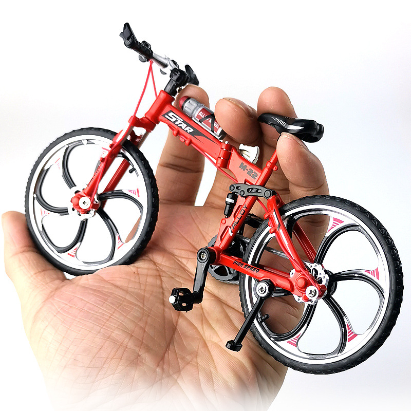 1:10 Bilancia Diecast In Metallo del Modello Della Bicicletta Città Piegato Bicicletta Della Bici Della Strada Per La Raccolta del Giocattolo