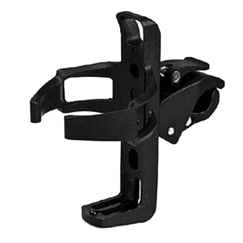 Soporte giratorio ajustable para botellas de agua de liberación rápida de bicicleta de plástico de acero y T8: Black