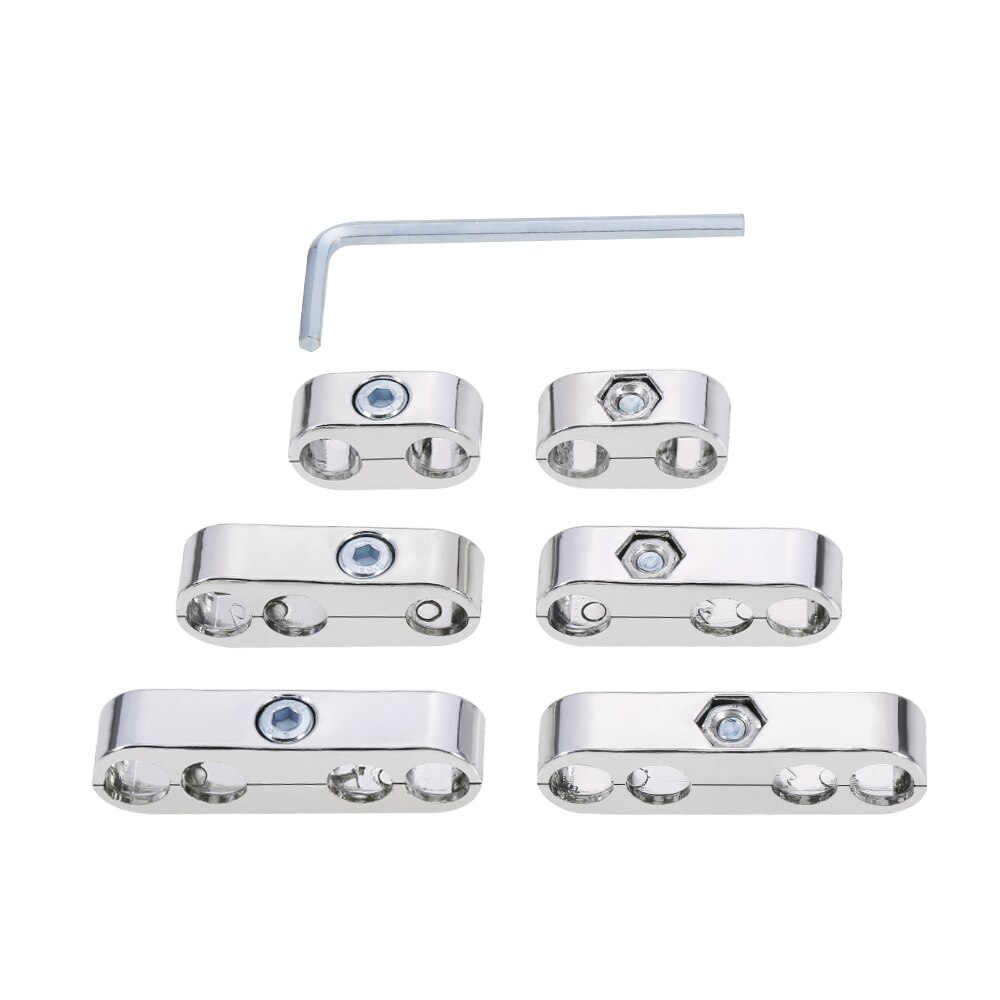 Automible Spark Plug Wire Separators Dividers Looms For Chevy Mopar 7mm 8mm: Silver