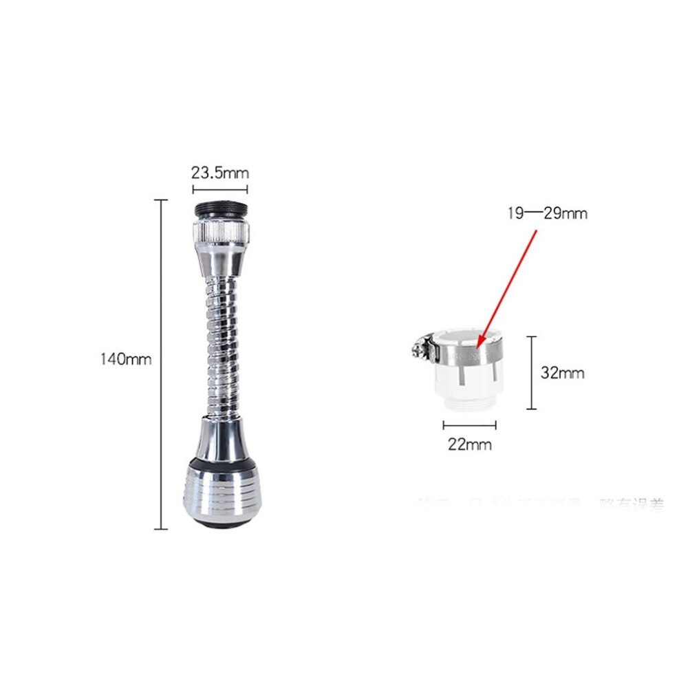 Douchekop kraan waterfilter spatwater keuken gootsteen kranen douchekop draai kraan waterfilter waterbespaarder