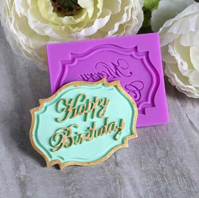1PCS Happy Birthday , Make a Wish Shape Silicone Cake Molds,Fondant Cake ,Cupcake,Jelly, Chocolate Decorating: D121