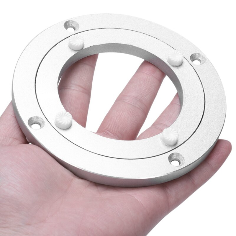 Obrotowy stół obrotowy ze stopu aluminium okrągły stół gładka patera obrotowa (140mm)