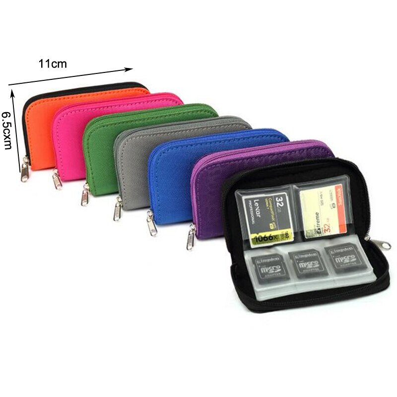 22 Slots Waterproof Memory Card Storage Bag Wallet Card Case Bag ID Holder SD Micro Card Camera Phone Card Protector Pouch