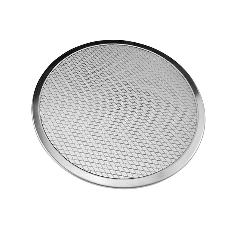 Moule à Pizza en aluminium, maille métallique résistante à la rouille, d'oeillet, maille creuse pour tarte, cuisson, fournitures ménagères pour les cuisines: vert clair