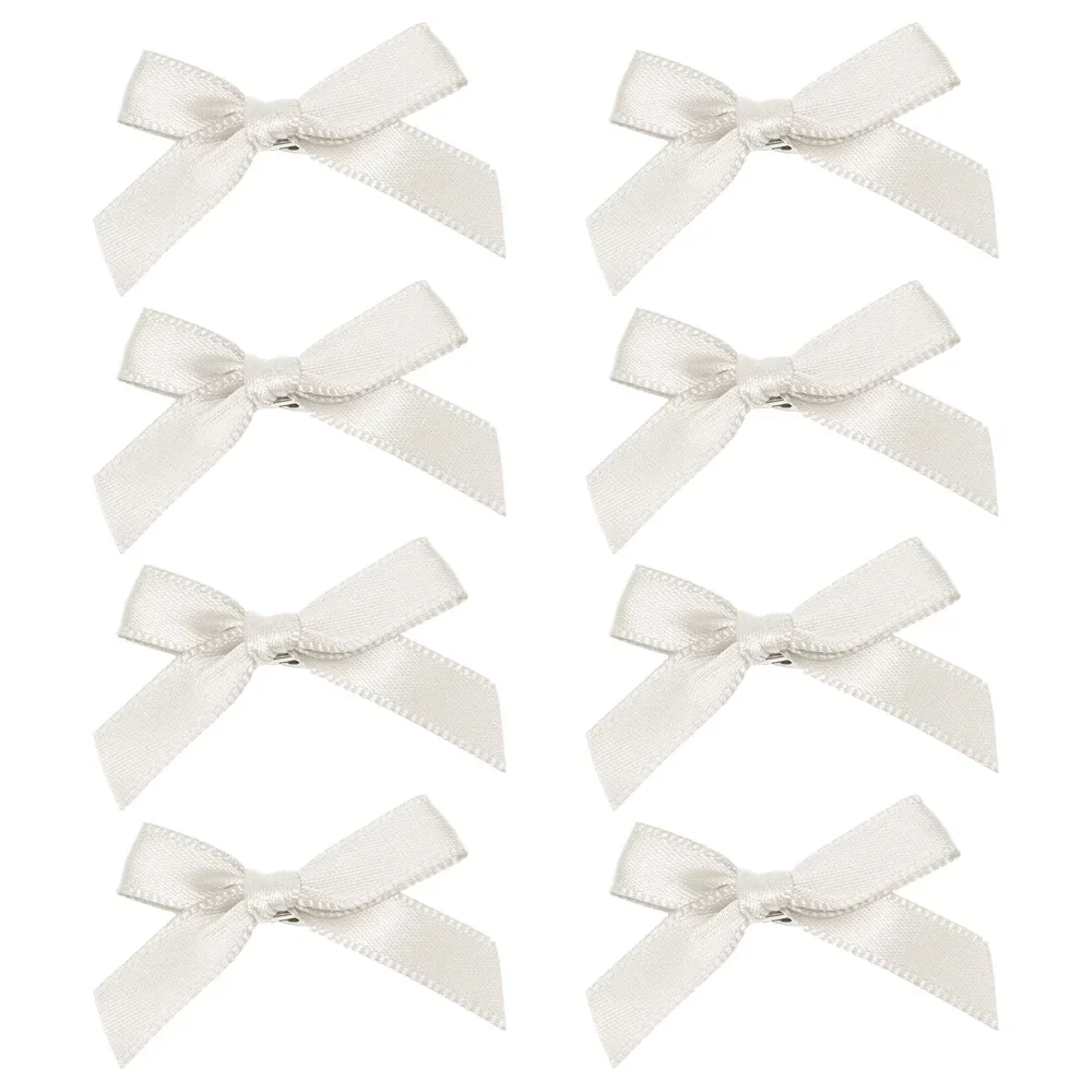 40 Uds. Horquilla pequeña con lazo para niñas, horquillas con flequillo a la , Y2K, Mini lazos dulces, pinza para el pelo, accesorios para el cabello: L / Gris