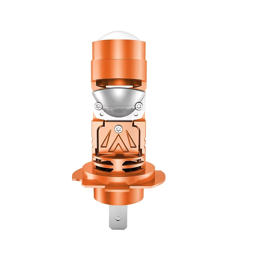 Mini H7 Bi LED Projektor Objektiv Scheinwerfer Auto Birne 3000K 4300K 6000K Canbus Hallo/Abblendlicht 600000LM Turbo Fan Motorrad Stecker & abspielen: Kristallblau