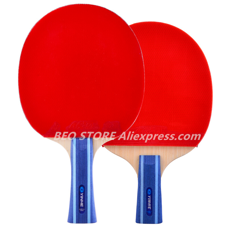 YINHE 5-star 7-star Racket Galaxy Training pure wood pips-in rubber table tennis rackets ping pong bat