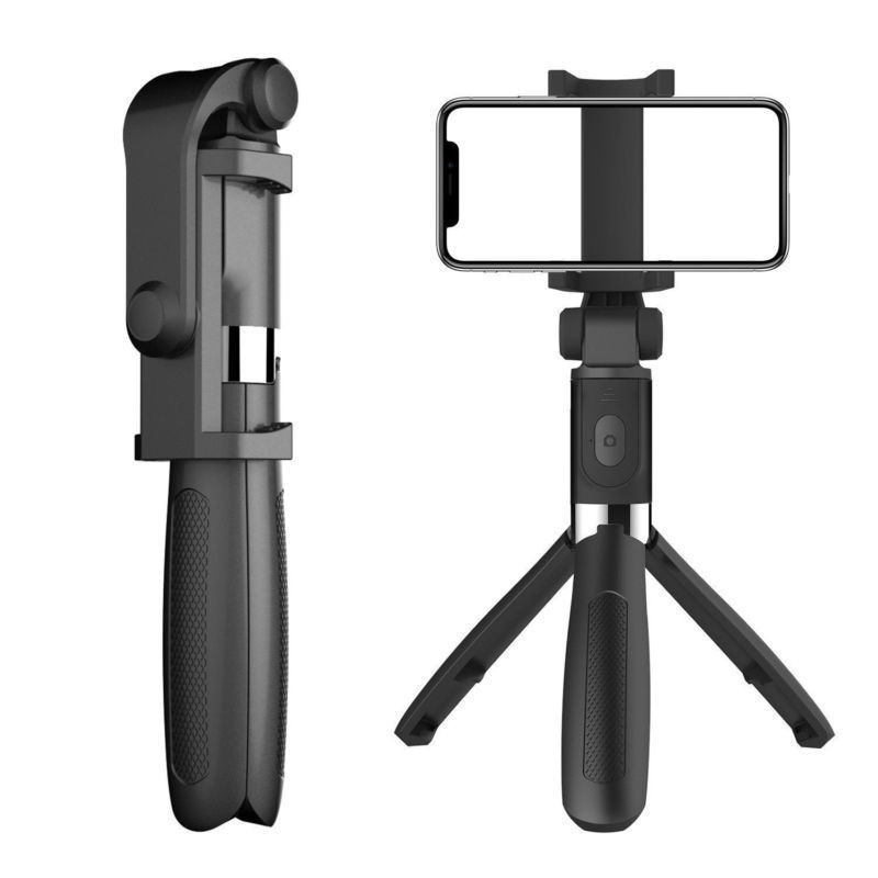 Bluetooth Selfie Stick Tripod - Extendable 185mm Folded Length - Remote Shutter - Phone Holder