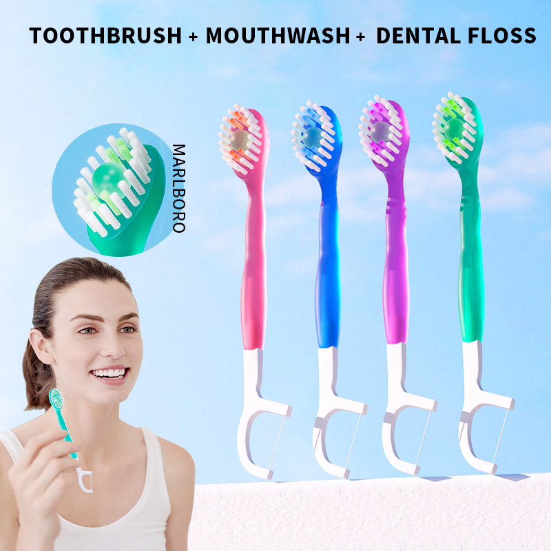 Brosse à dents Portable 5 en 1, fil dentaire 8/16 pièces pour nettoyage buccal ng, brosse à dents jetable pour adultes en voyages d'affaires