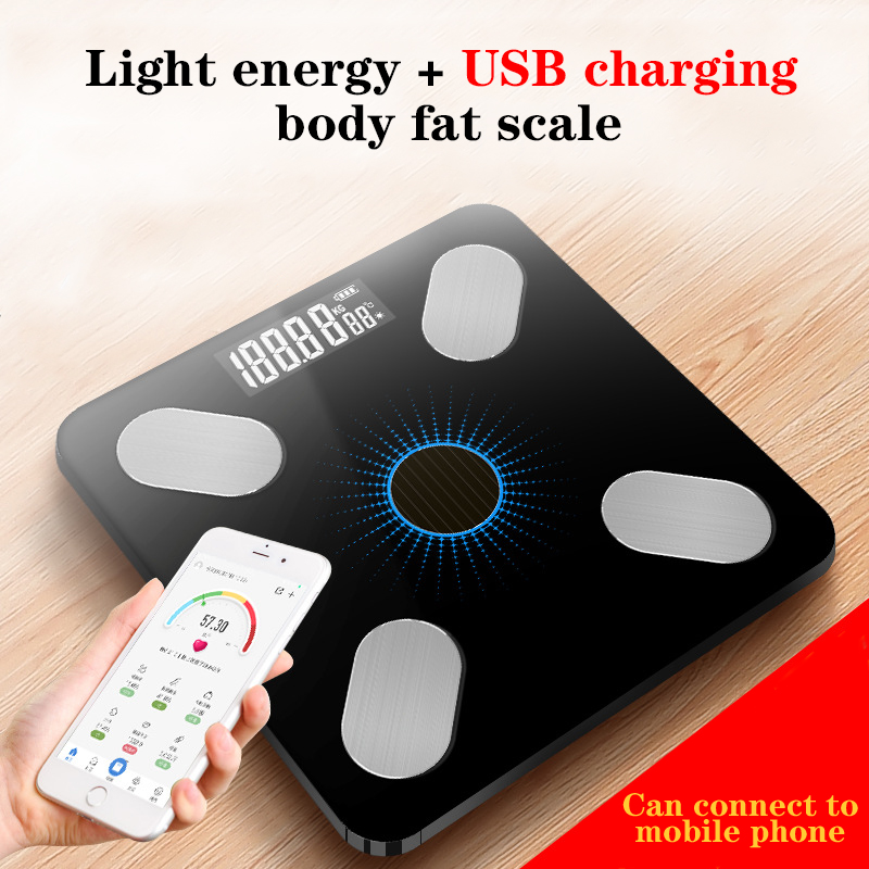 USB Chargeable Body Fat Scale Weight Scale Household Measuring Electronic Scale Fat Scale Accurate Body Scale Chinese Verison
