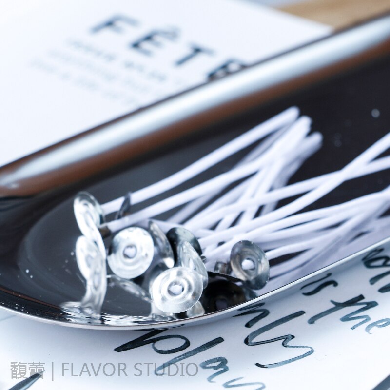 DIY fragrance candle making soy wax core glass wax core wood candle core cotton thread candle cup wax material: 12cm 100pcs