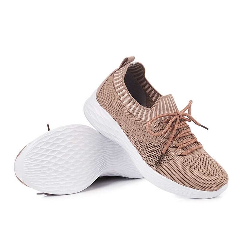 BEYARNE-Zapatillas deportivas de tela ligera para mujer, Calzado cómodo e informal para caminar, para primavera y otoño