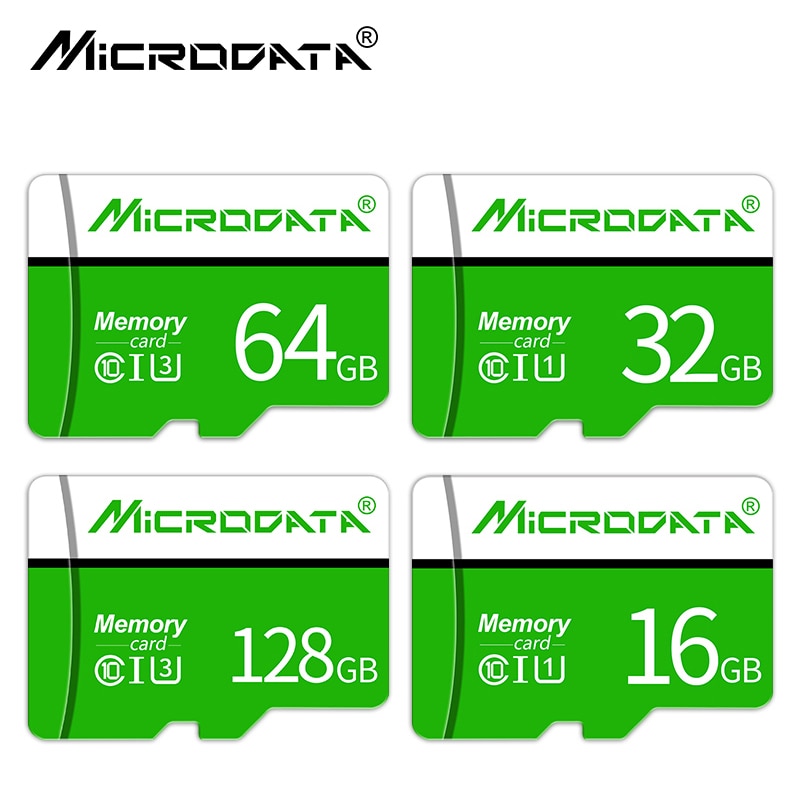 Green Micro Sd 128Gb Klasse 10 Mini Tf Card 32Gb 64Gb 256Gb Flash Geheugenkaart sd Card 4Gb 8Gb 16Gb Met Gratis Adapter