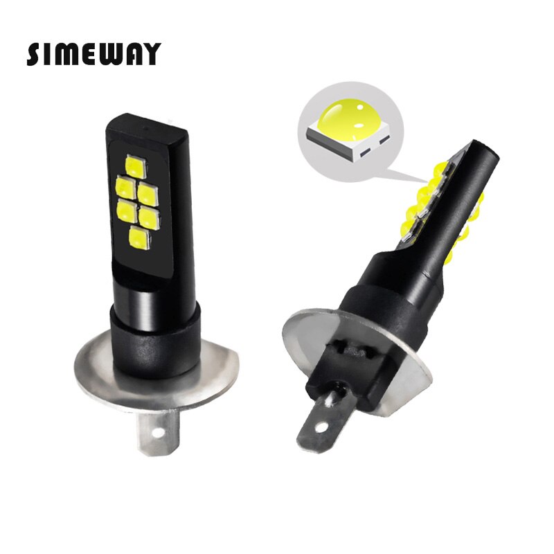 2 st bil  h16 h11 h8 led dimljus  h1 h4 h7 hb4 9005 h16 glödlampa  h3 h27 12 smd 3030 3000k gula 6000k vita auto led ljus  dc 12v