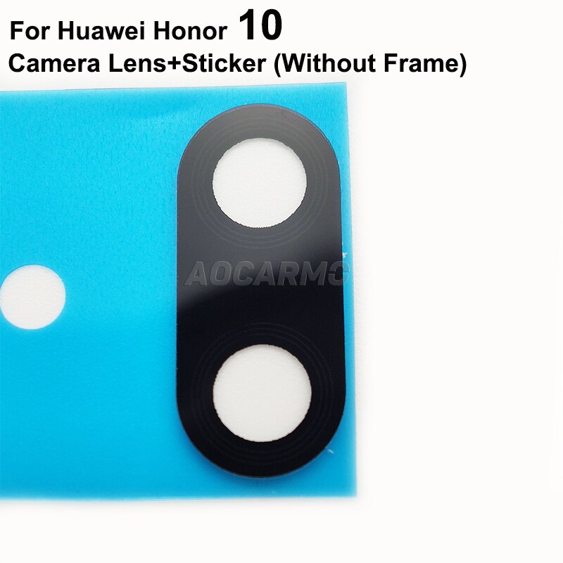 Aocarmo Voor Huawei Honor 10 /10 Lite Belangrijkste Camera Lens Rear Back Camera Lens Glas Met Frame Ring Cover sticker