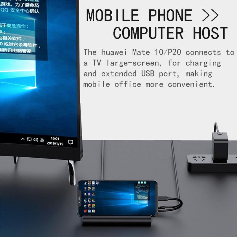 USB-C portátil Docking Station USB 3,0 HDMI VGA RJ45 de Hub USB para portátil Macbook Pro HP DELL superficie Lenovo Samsung muelle