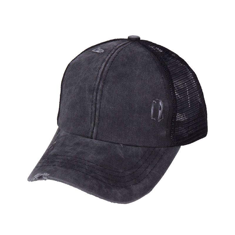 Ponytail Baseball Cap Women Men Summer Criss Cross Ponytail Mesh Snapback Hat Adjustable Tennis Golf Hats Running Hip Hop Caps