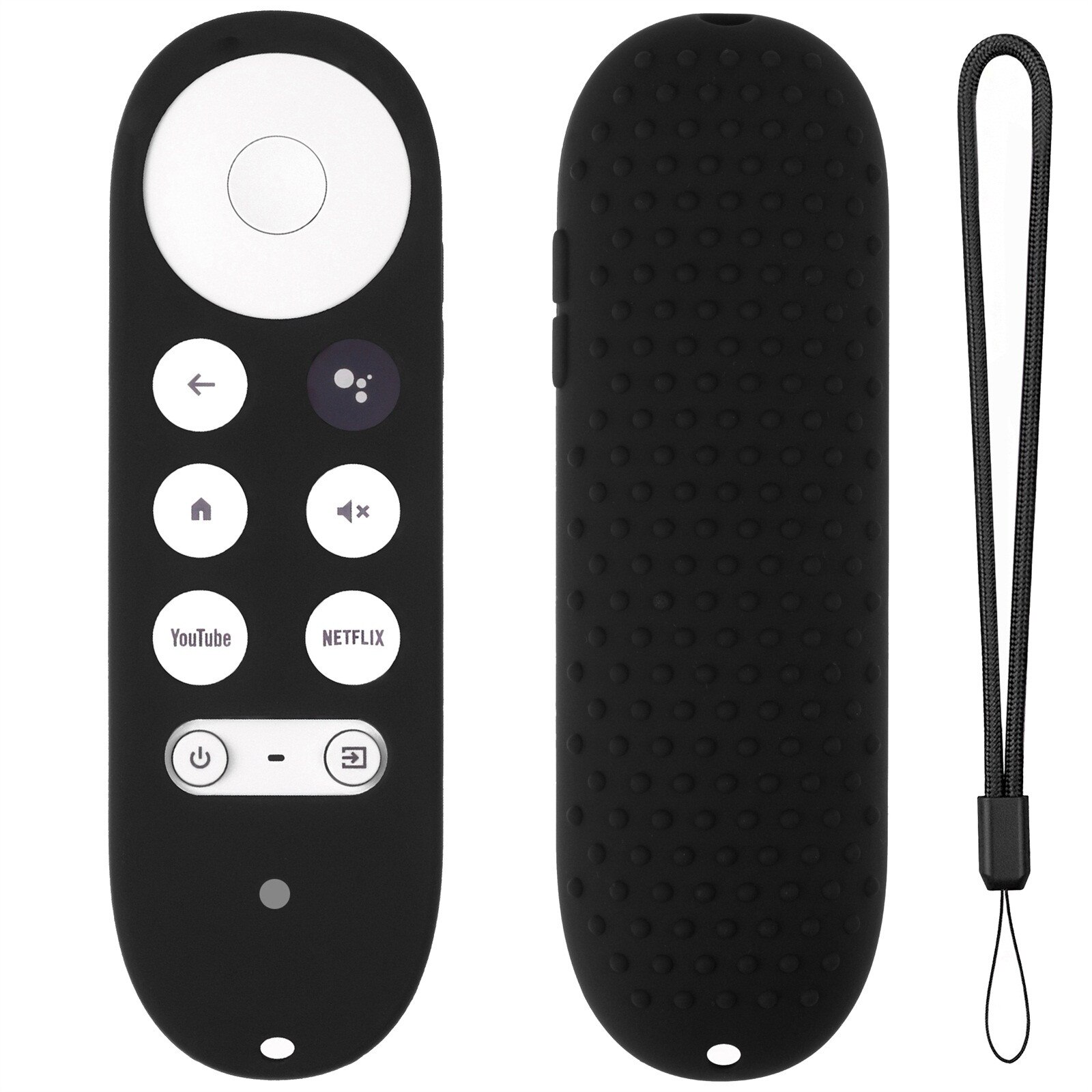 top selling Silicone Protective Case for Chrome-cast with Google TV Remote ShockProof Cover Support and: A
