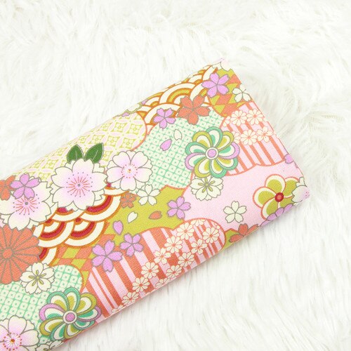 Tela de algodón 100% de 110x45cm de grosor, tejido con estampado de flores para manualidades, costura hecha a mano, retales, costura, decoración para ropa: Cotton Fabric 1