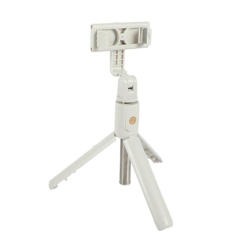 Tragbarer selfie-stick mit stativ, ausziehbar, bluetooth-fähig und mit kabelloser fernbedienung für selfies, gruppenfotos, vlogs, weiß