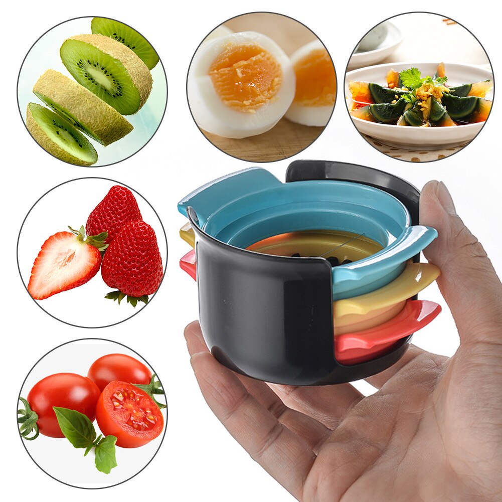 Splitter Home Stainless Steel Wire Kitchen Tool 3 In 1 Ergonomic Dishwasher Safe Divider Cutter Compact Eggs Slicer Easy Clean