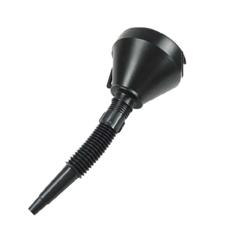 2 in 1 Plastic Funnel Spout Car Motorcycle Oil Water Fuel Gasoline Diesel Filling Funnel with Soft Pipe for Truck Vehicle