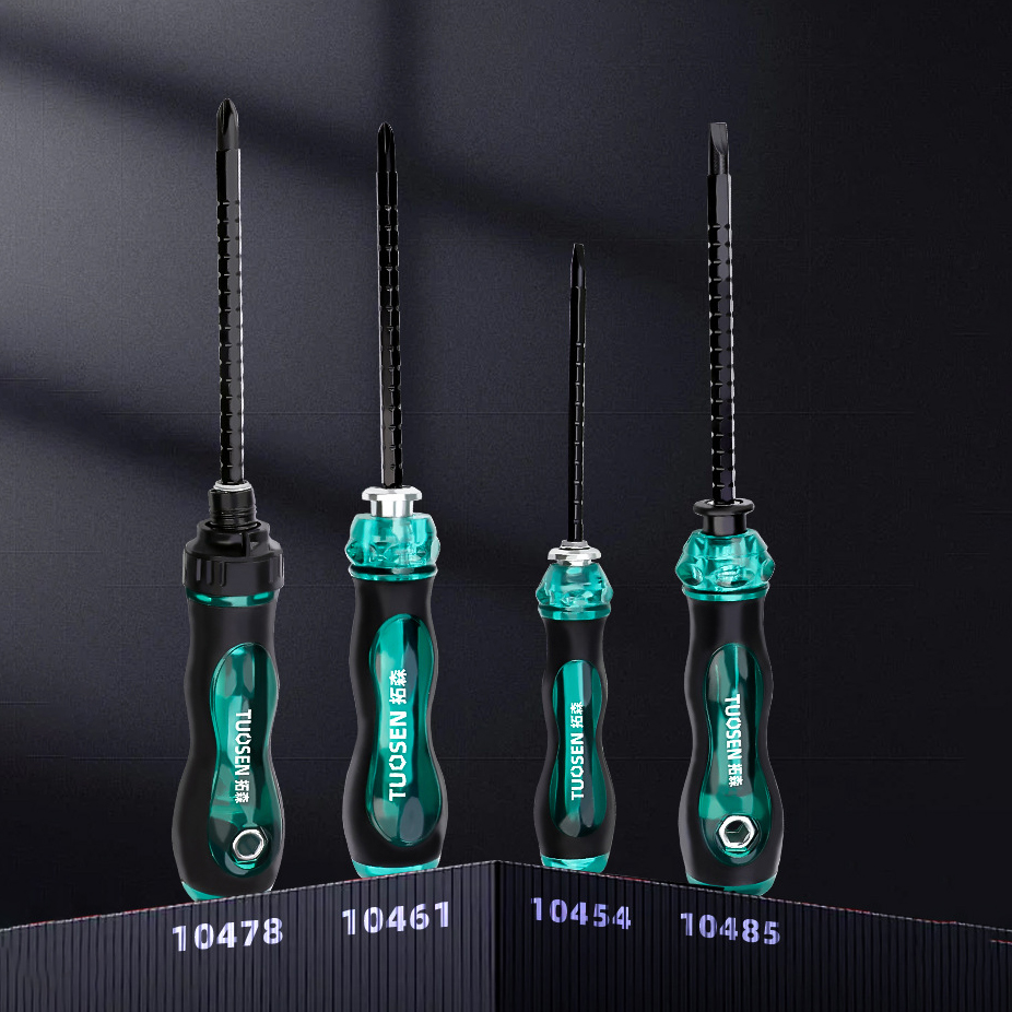 Telescopic Screwdriver Ratcheting Screwdriver Repair Tool Multifunctional Dual End Slotted Cross Magnetic Screw Driver Hand Tool