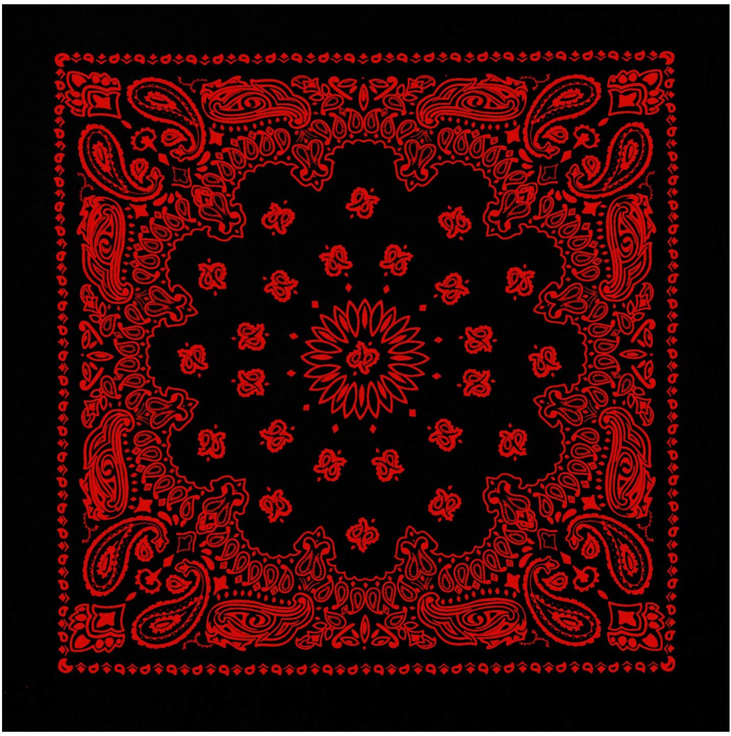 Bandanas 22 Zoll 100% Baumwolle Bandana Neuheit Doppelseitig Drucken Paisley Cowboy Bandana Party Favor Schal Stirnband Taschentücher