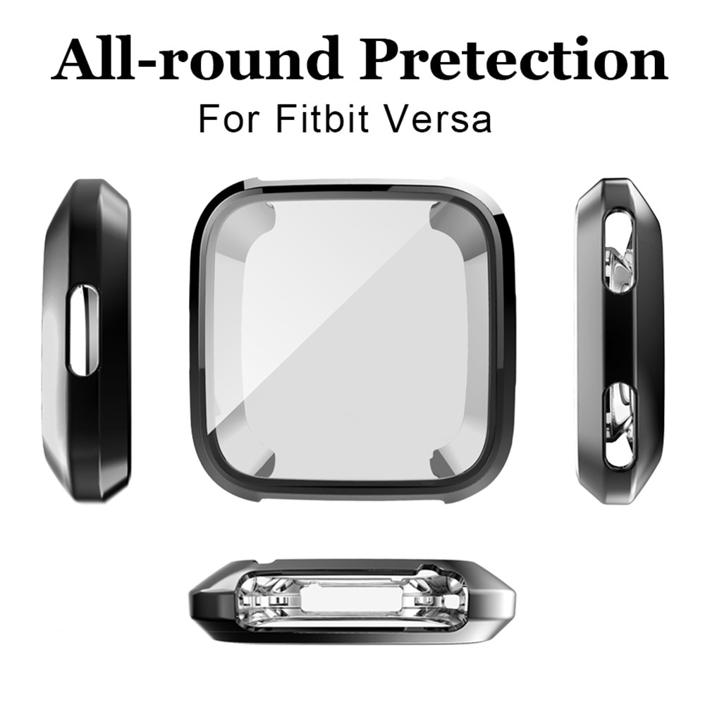Weiche TPU Silikon Überzug fallen Abdeckung Für Fitbit Versa 2 voll Bildschirm Schutz fallen Auf passen bisschen Versa2 Smartwatch Schutzhülle coque