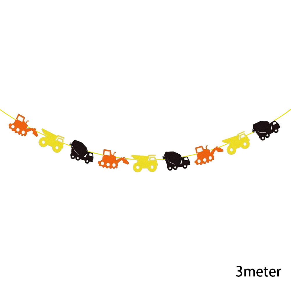 7 stks Bouw Cupcake Topper Pick Dump Truck Graafmachine Tractor Party Cake Toppers voor Kinderen Verjaardag Baby Shower Party Decor: Rood